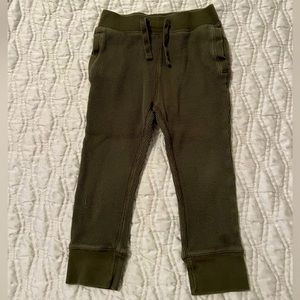 Toddler Textured Joggers in Army Green - 3T